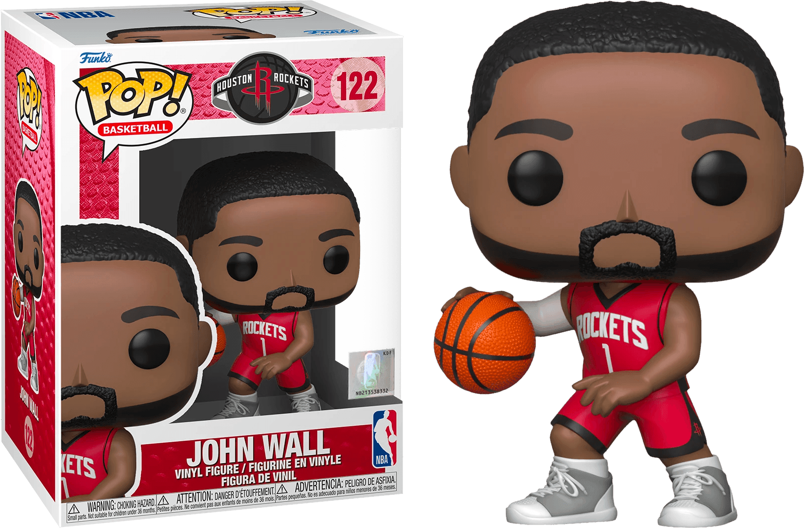 FUN59261 NBA: Rockets - John Wall (Red Jersey) Pop! Vinyl - Funko - Titan Pop Culture