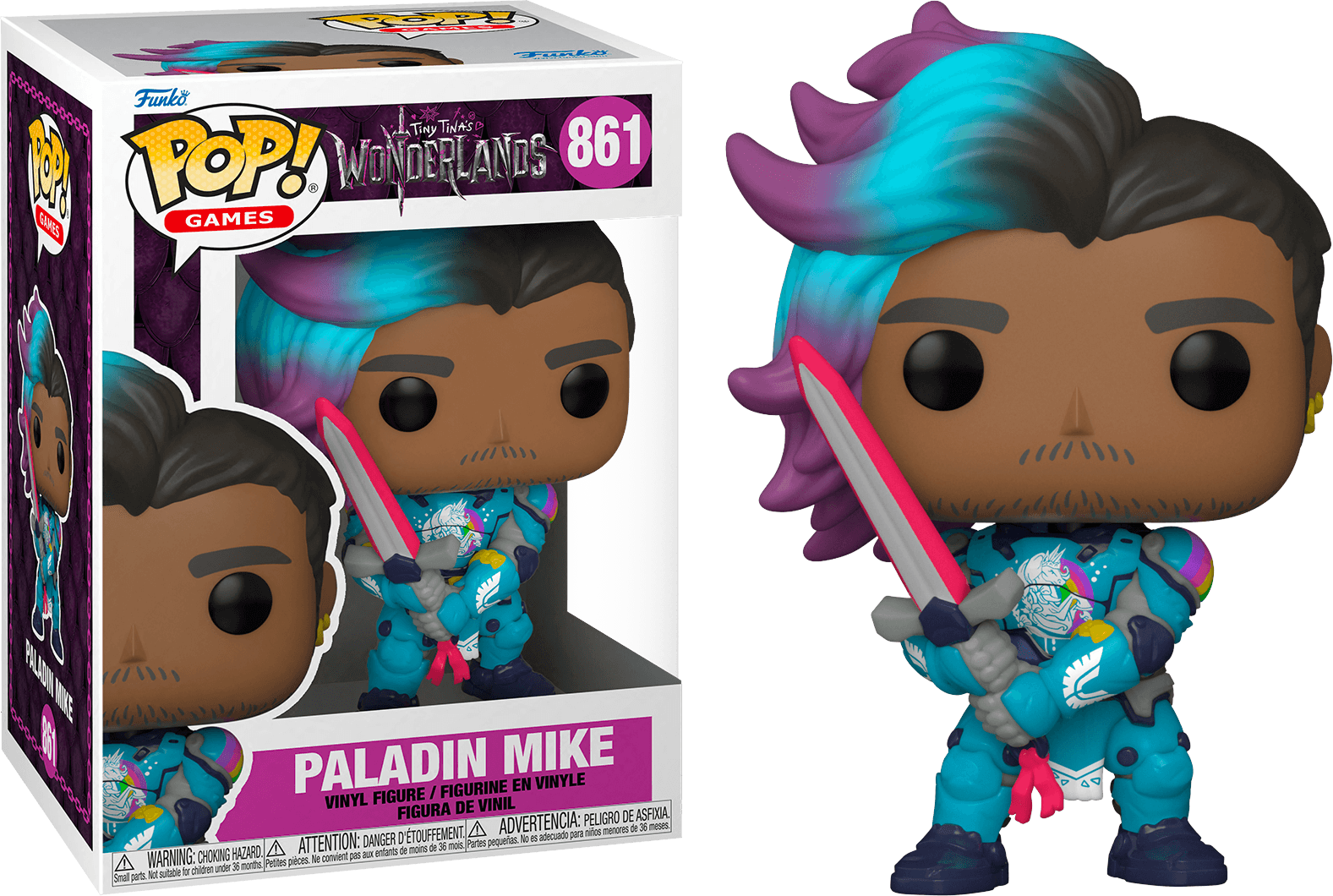 FUN59334 Borderlands: Tiny Tina's Wonderland - Paladin Mike Pop! Vinyl - Funko - Titan Pop Culture