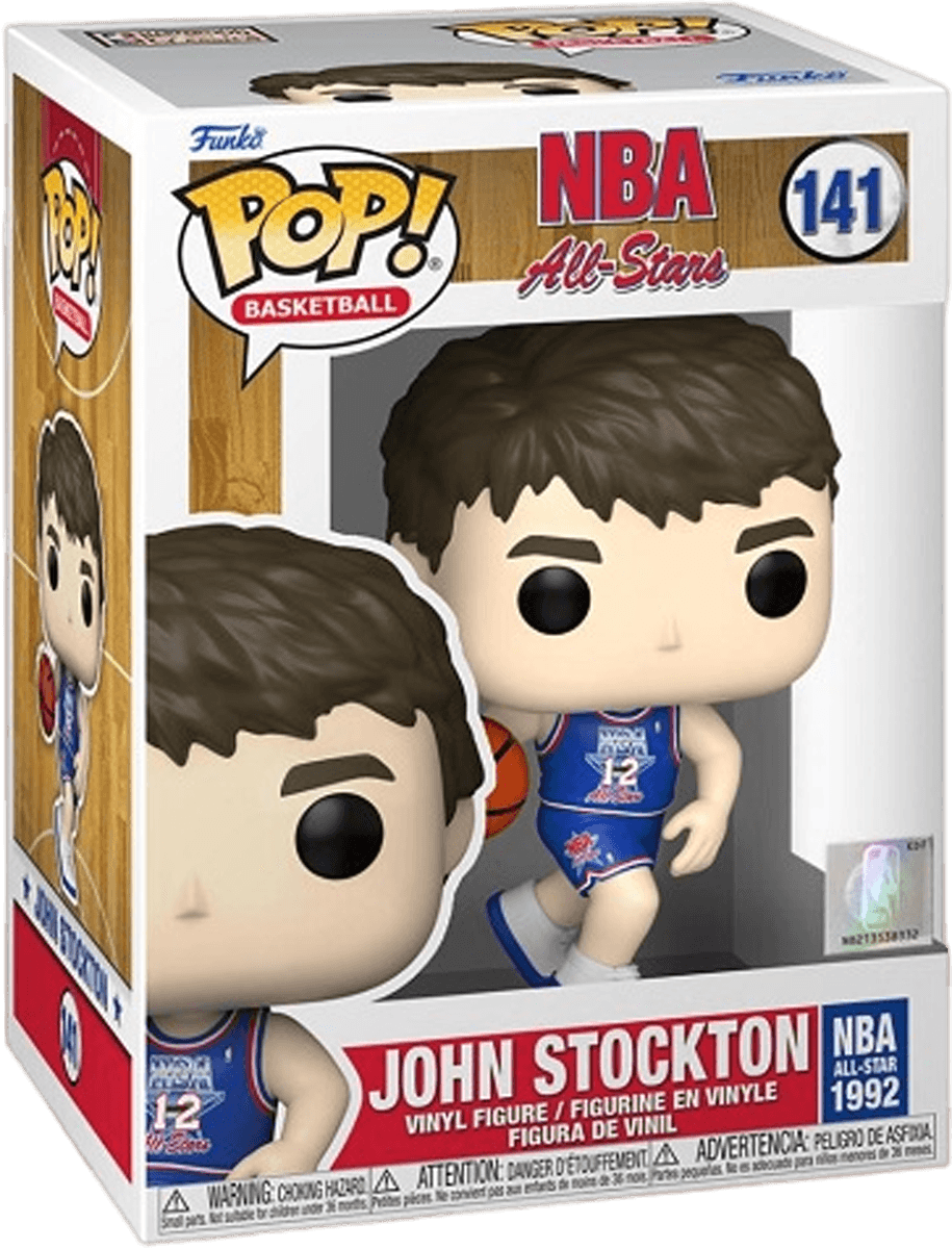 FUN59370 NBA: Legends - John Stockton White All Star Uniform 92 Pop! Vinyl - Funko - Titan Pop Culture