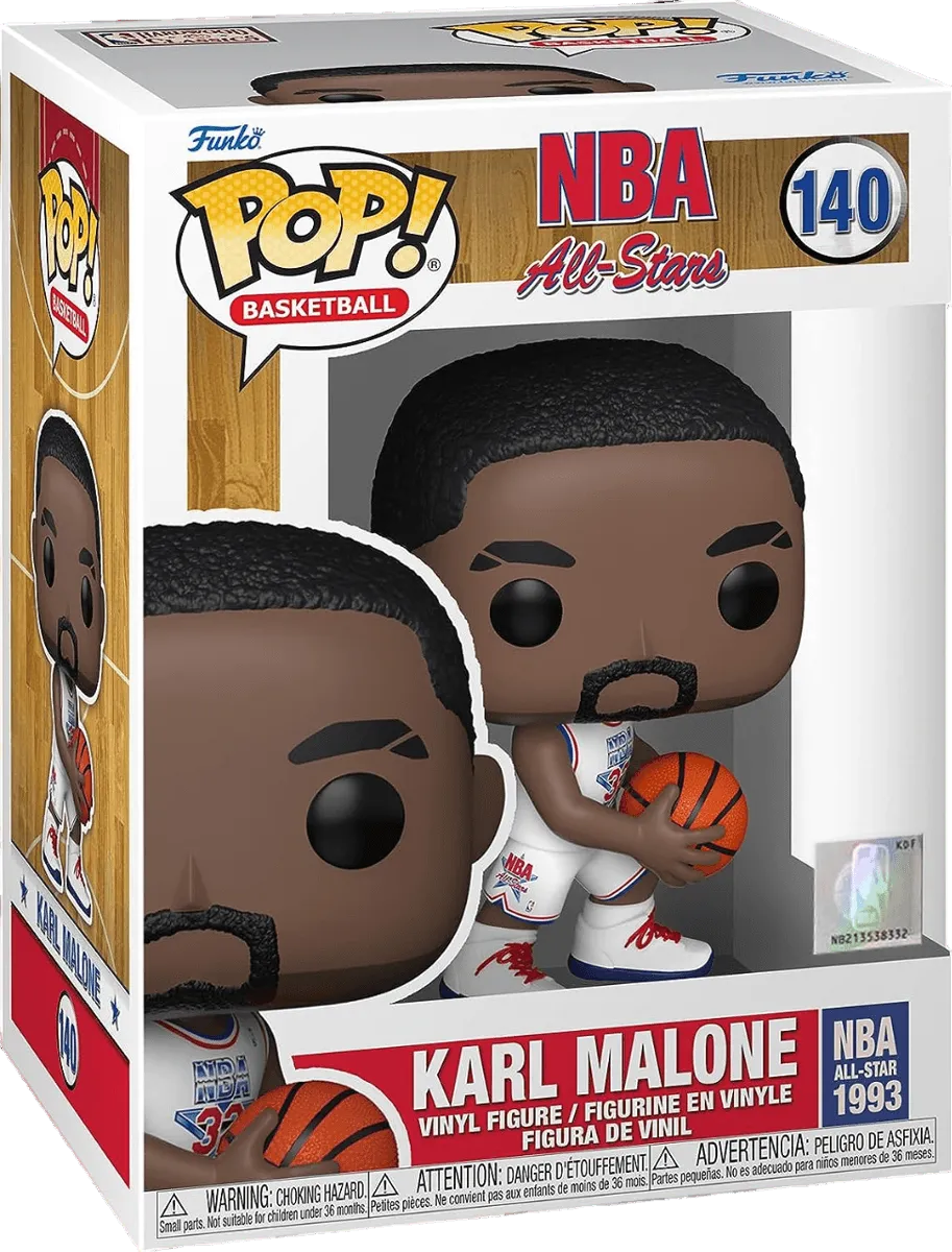 FUN59371 NBA: Legends - Karl Malone White All Star Uniform 92 Pop! Vinyl - Funko - Titan Pop Culture