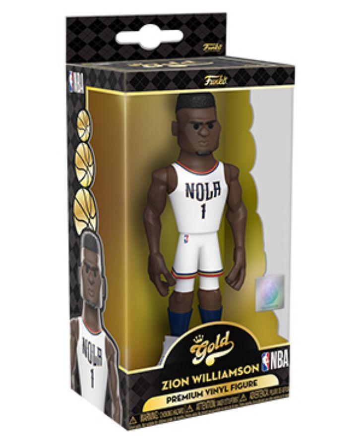 FUN59385 NBA: Grizzlies - Zion Williamson Home (with chase) 5" Vinyl Gold - Funko - Titan Pop Culture