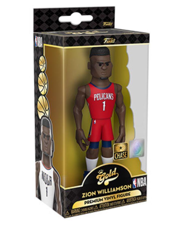 FUN59385 NBA: Grizzlies - Zion Williamson Home (with chase) 5" Vinyl Gold - Funko - Titan Pop Culture