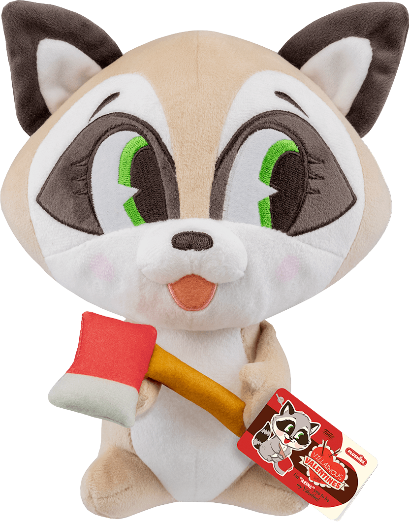 FUN59530 Villainous Valentines - Snookums the Raccoon Paka Paka Plush - Funko - Titan Pop Culture