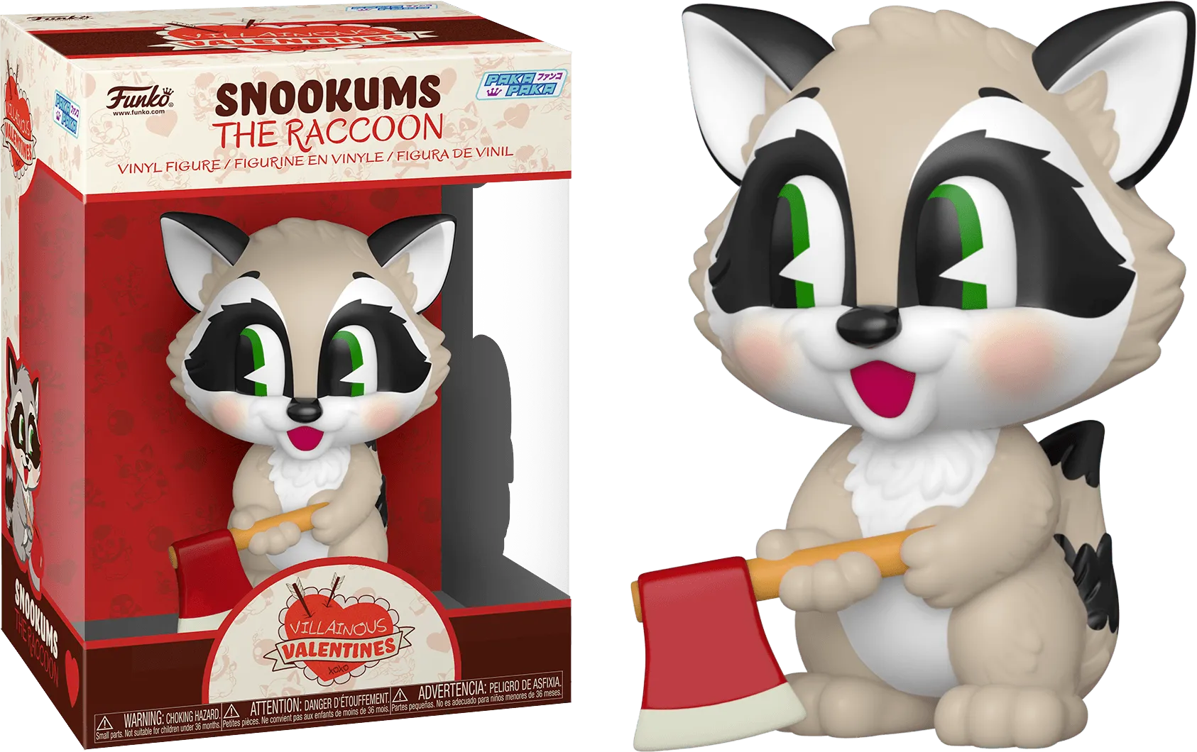 FUN59534 Villainous Valentines - Raccoon Paka Paka Vinyl - Funko - Titan Pop Culture