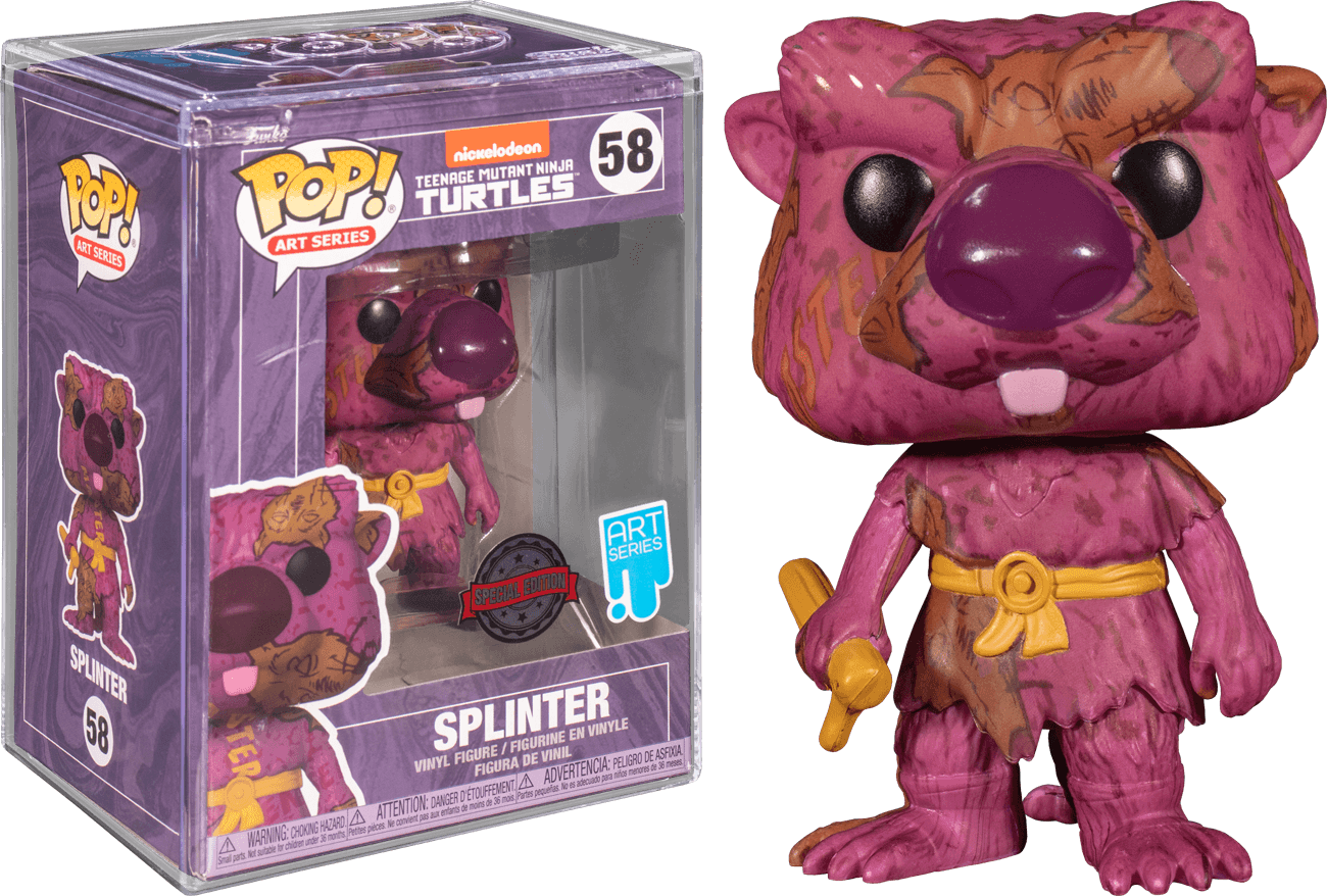 FUN60107 Teenage Mutant Ninja Turtles - Splinter (Artist Series) US Exclusive Pop! Vinyl [RS] - Funko - Titan Pop Culture