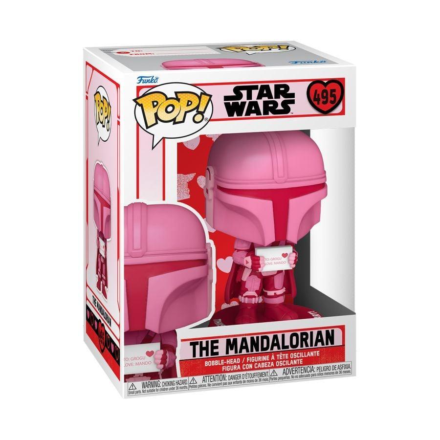 FUN60126 Star Wars: The Mandalorian - Mandalorian Valentine Pop! Vinyl - Funko - Titan Pop Culture