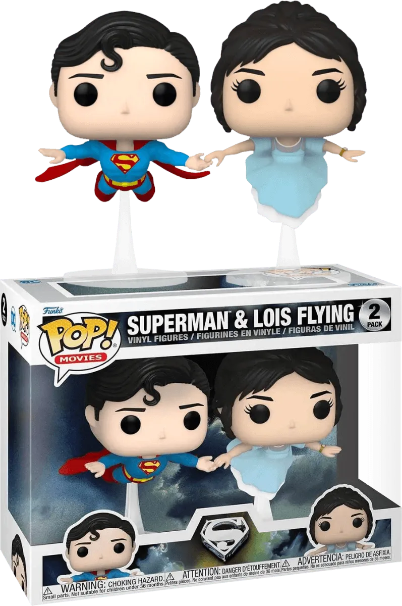 FUN60162 Superman - Superman & Lois Flying US Exclusive Pop! Vinyl 2-Pack [RS] - Funko - Titan Pop Culture