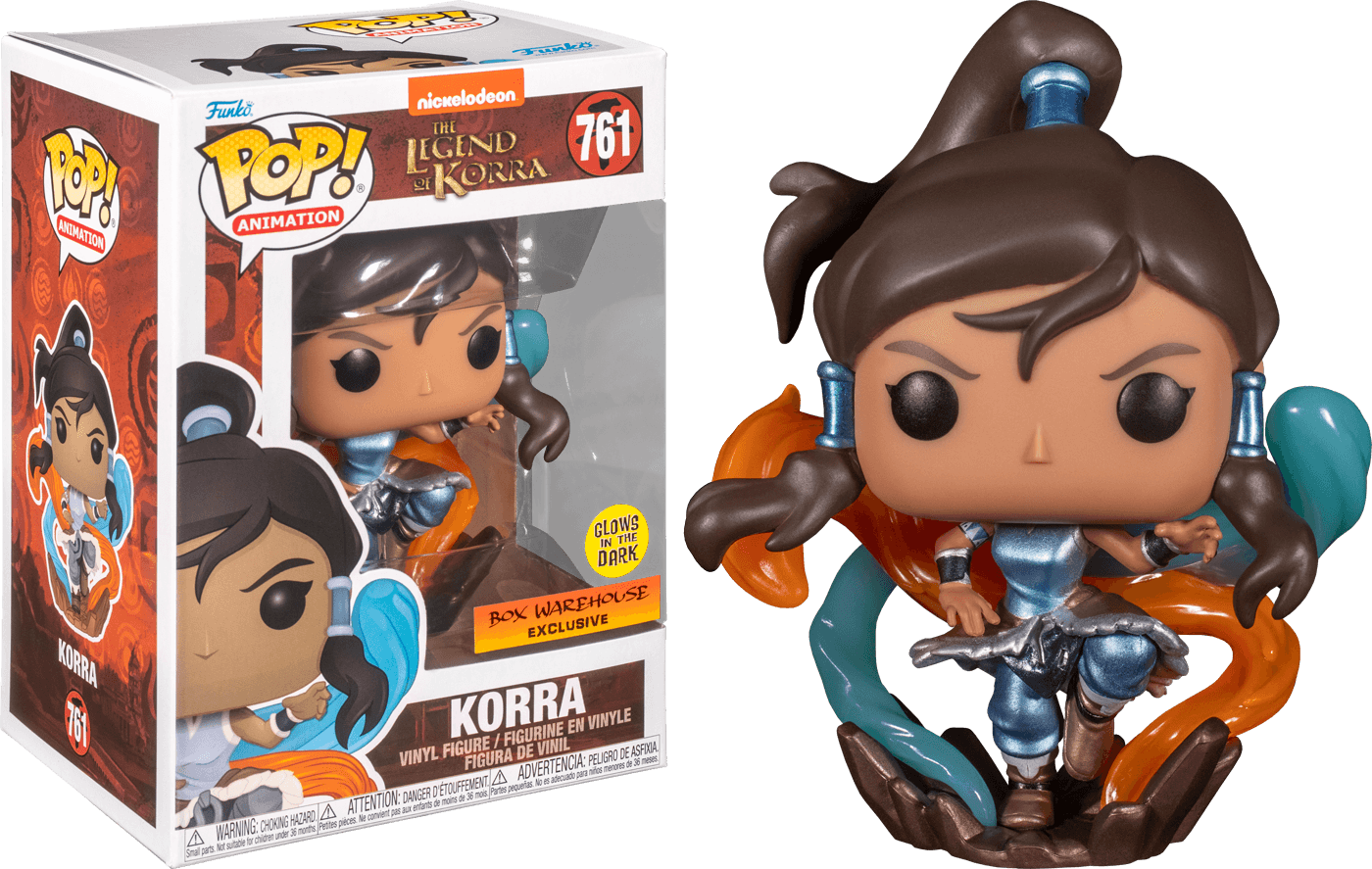 FUN60287 Legend of Korra - Korra Metallic Glow US Exclusive Pop! Vinyl [RS] - Funko - Titan Pop Culture