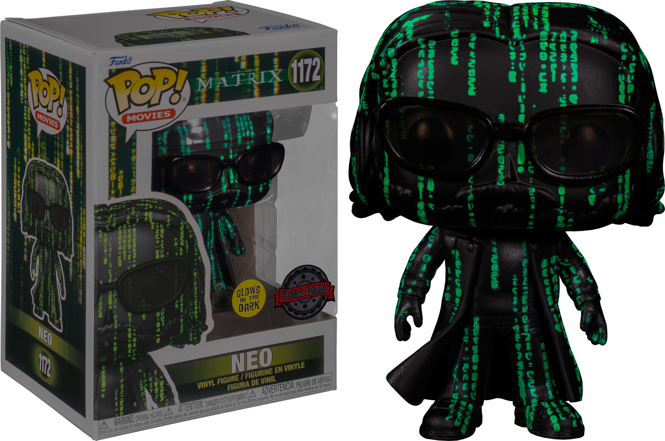 The Matrix Resurrections - Neo in the Matrix Glow US Exclusive Pop! Vinyl [RS]