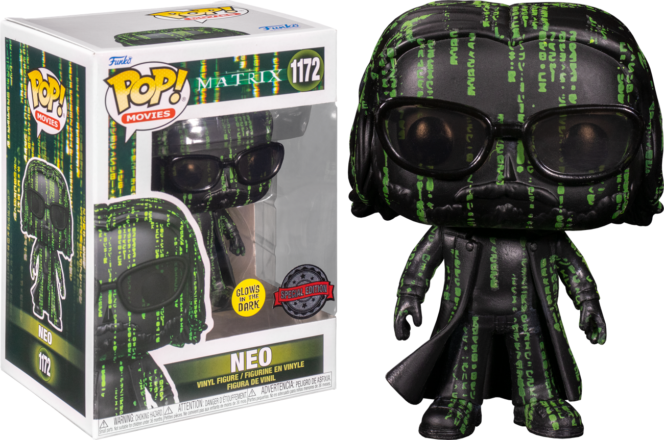 The Matrix Resurrections - Neo in the Matrix Glow US Exclusive Pop! Vinyl [RS]