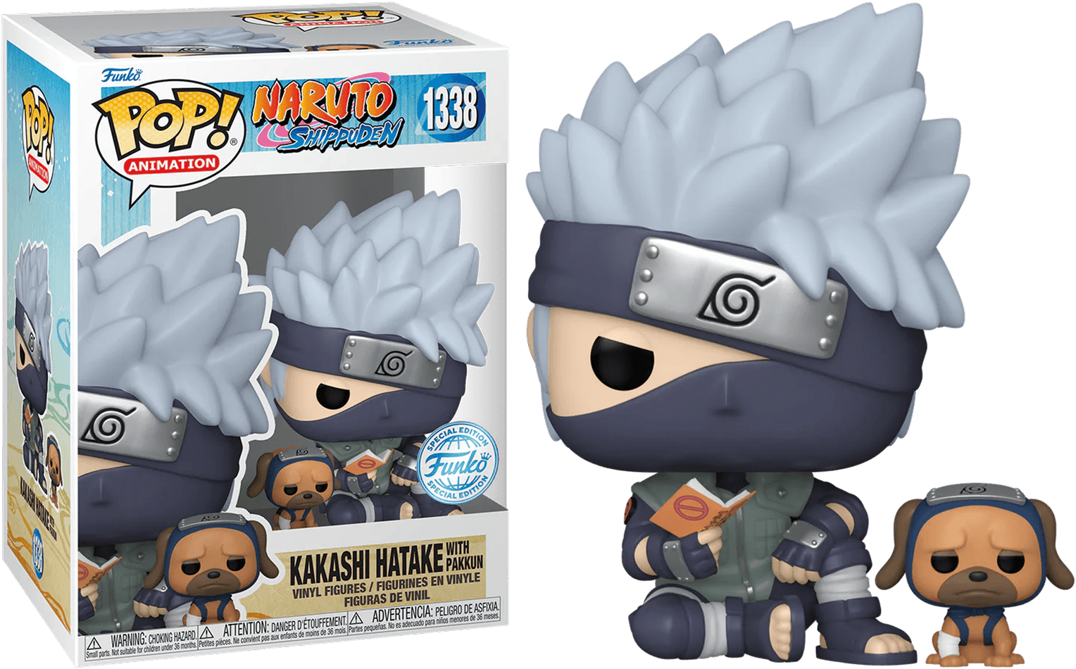 FUN60401 Naruto - Kakashi with Pakkun US Exclusive Pop! Vinyl [RS] - Funko - Titan Pop Culture