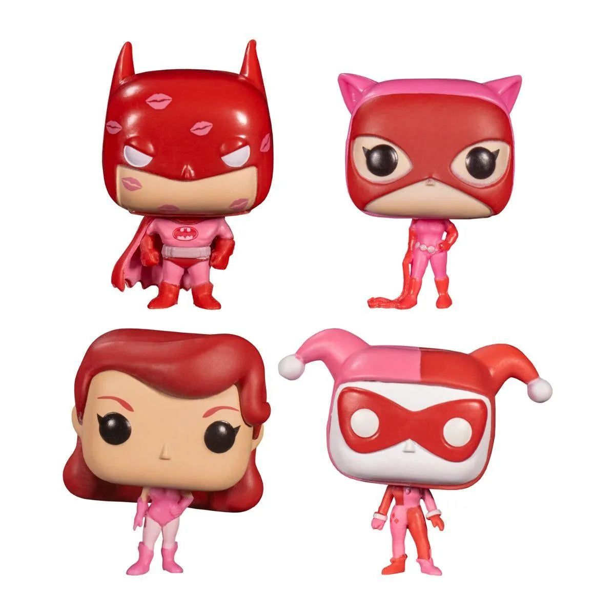 FUN60460 Batman - Valentines Day US Exclusive Pocket Pop! 4-pack [RS] - Funko - Titan Pop Culture