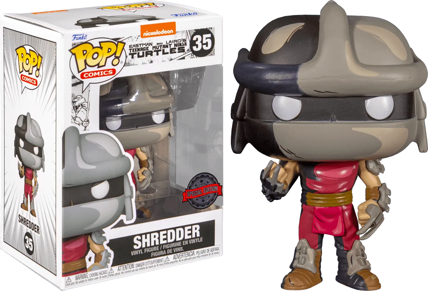 FUN60651CBUNDLE Teenage Mutant Ninja Turtles (Comic) - Shredder US Exclusive Pop! Vinyl - Chase Case - Funko - Titan Pop Culture