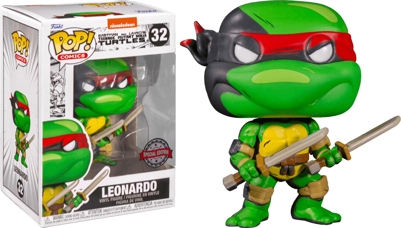 FUN60652CASE Teenage Mutant Ninja Turtles (Comic) - Leonardo US Exclusive Pop! Vinyl Chase Case - Funko - Titan Pop Culture