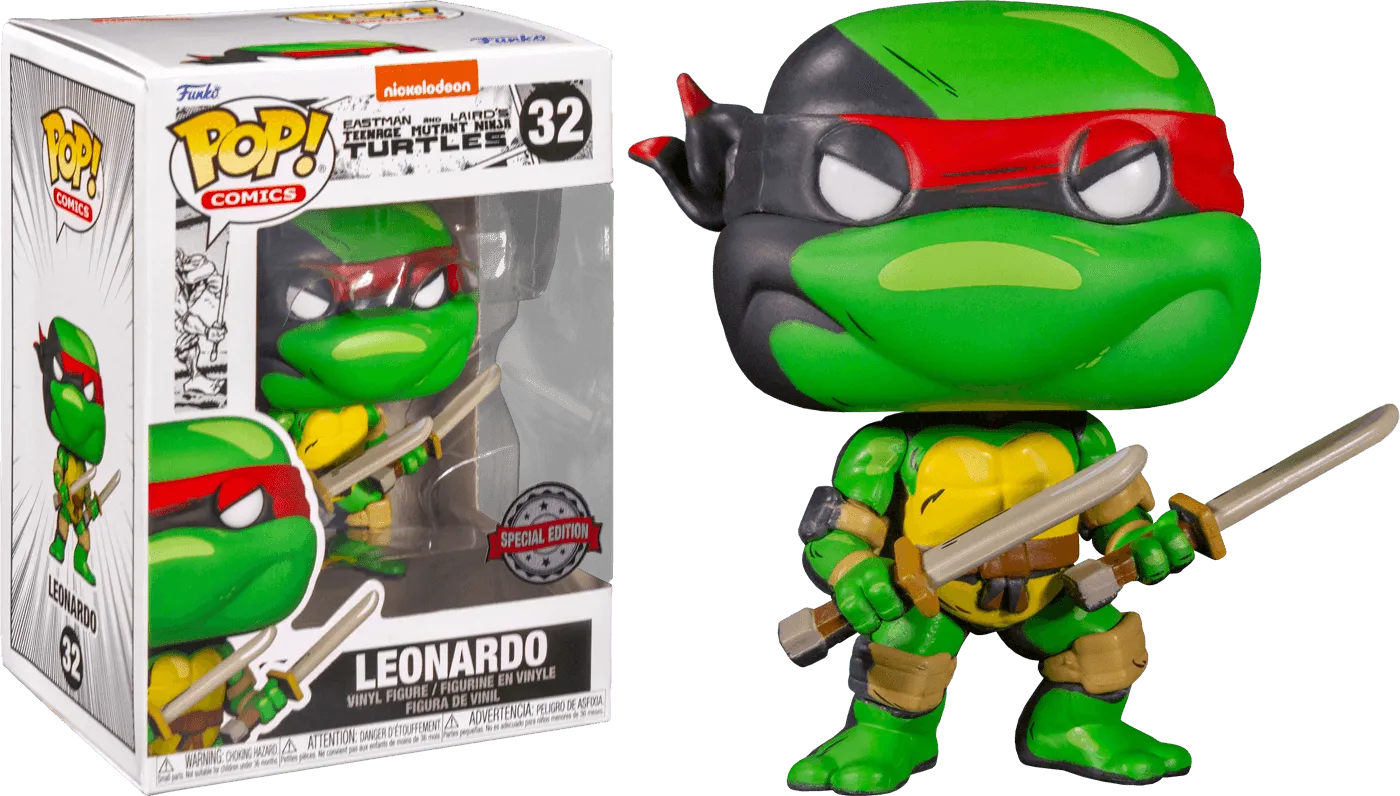 FUN60652CASE Teenage Mutant Ninja Turtles (Comic) - Leonardo US Exclusive Pop! Vinyl Chase Case - Funko - Titan Pop Culture