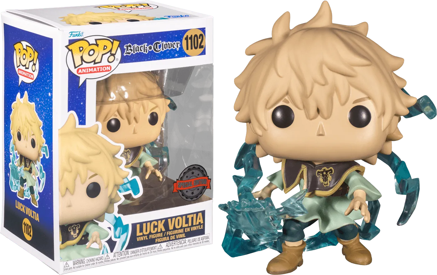 FUN60707 Black Clover - Luck Voltia (With Chase) US Exclusive Pop! Vinyl [RS] - Funko TBA - Titan Pop Culture