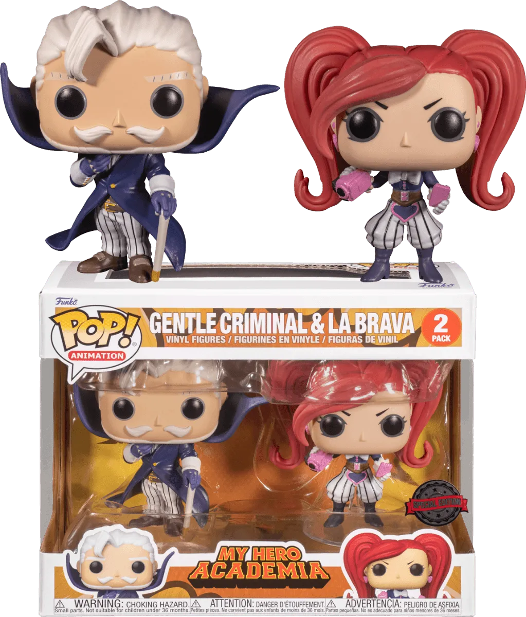 FUN60894 My Hero Academia - Gentle Criminal & La Brava US Exclusive Pop! Vinyl 2-Pack [RS] - Funko - Titan Pop Culture