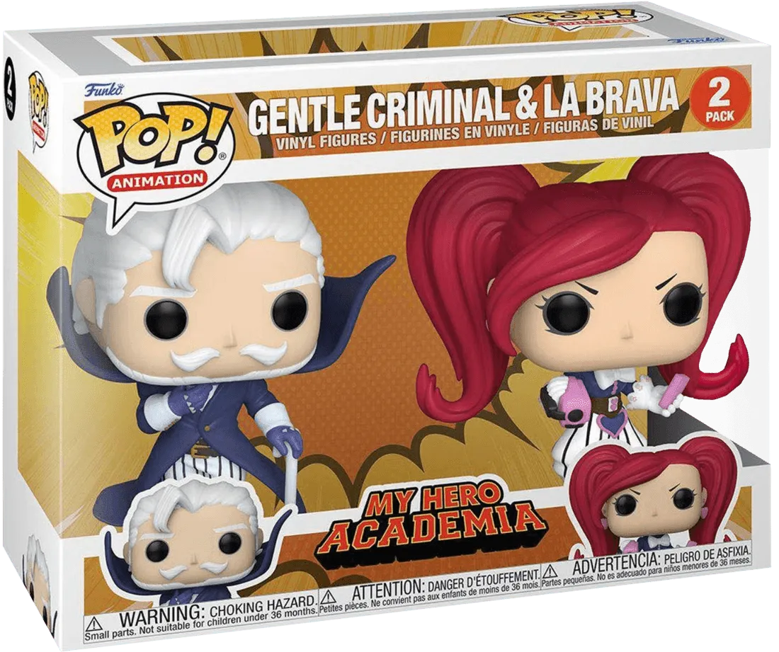 FUN60894 My Hero Academia - Gentle Criminal & La Brava US Exclusive Pop! Vinyl 2-Pack [RS] - Funko - Titan Pop Culture