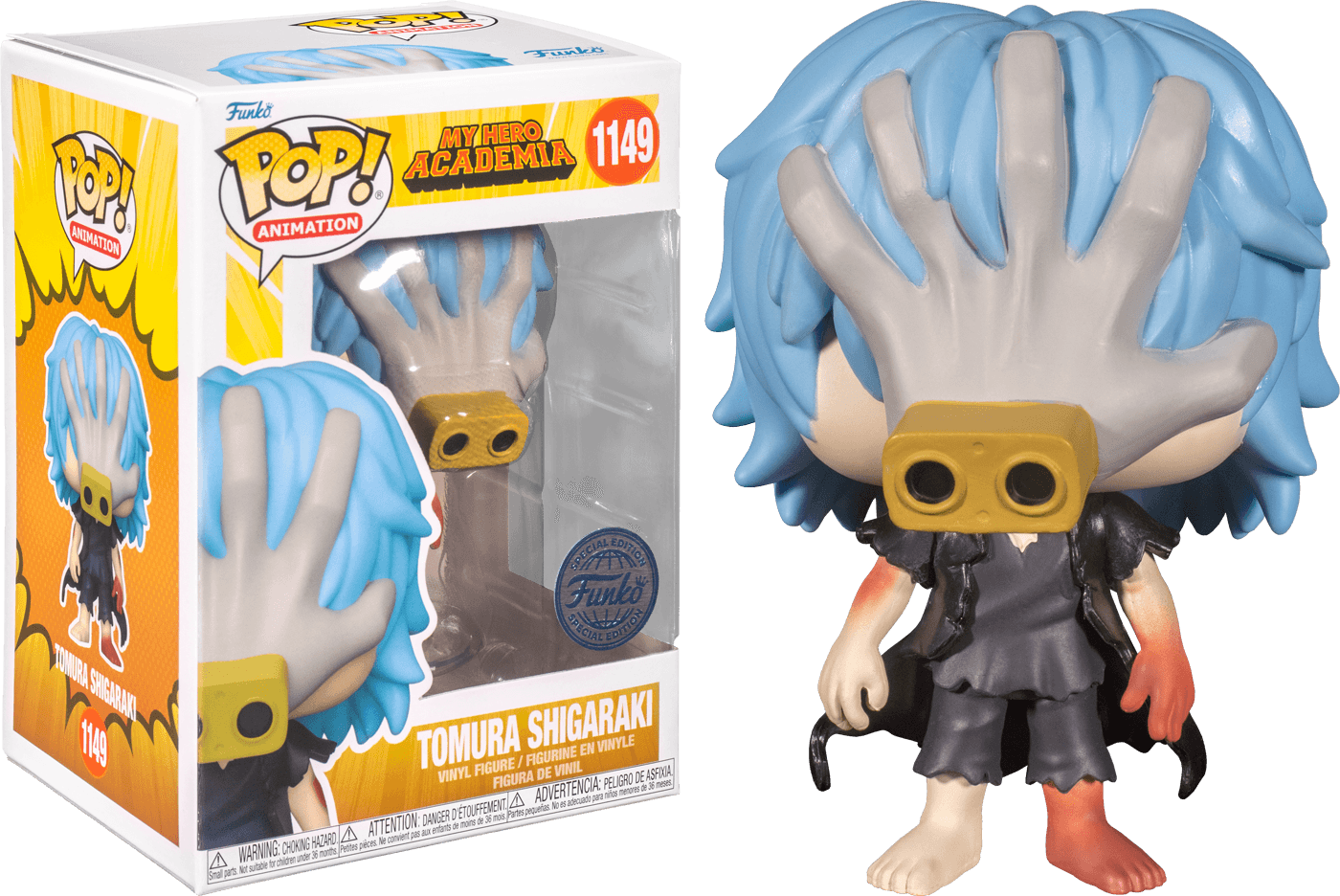 FUN60896CBUNDLE My Hero Academia - Tomura Shigaraki US Exclusive Pop! Vinyl - Chase Case [RS] - Funko - Titan Pop Culture