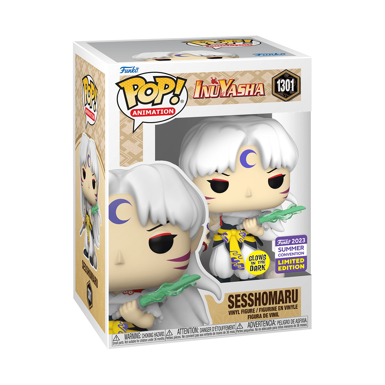 FUN60942 Inuyasha - Sesshomaru SDCC 2023 US Exclusive Glow Pop! Vinyl [RS] - Funko - Titan Pop Culture