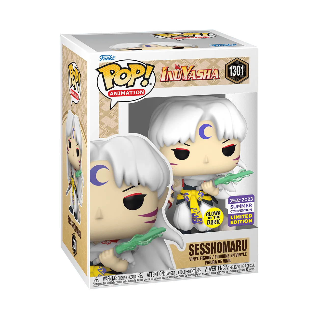 FUN60942 Inuyasha - Sesshomaru SDCC 2023 US Exclusive Glow Pop! Vinyl [RS] - Funko - Titan Pop Culture