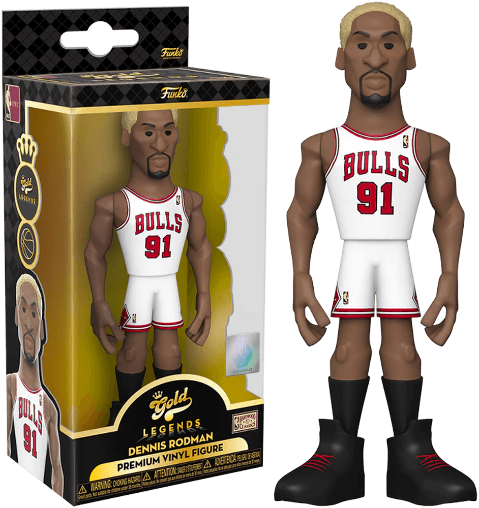 FUN61158 NBA Legends: Bulls - Dennis Rodman (chance of a chase) 5" Vinyl Gold - Funko - Titan Pop Culture