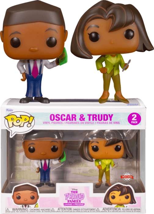 FUN61344 The Proud Family - Oscar & Trudy US Exclusive Pop! 2-Pack [RS] - Funko - Titan Pop Culture