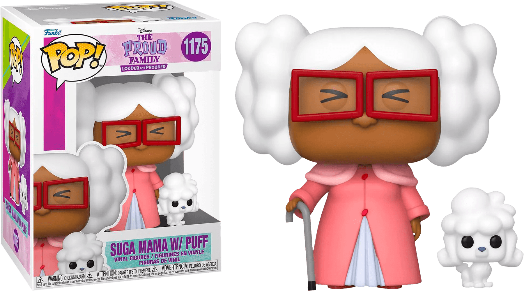 FUN61347 The Proud Family - Suga Mama with Puff US Exclusive Pop! Vinyl [RS] - Funko - Titan Pop Culture