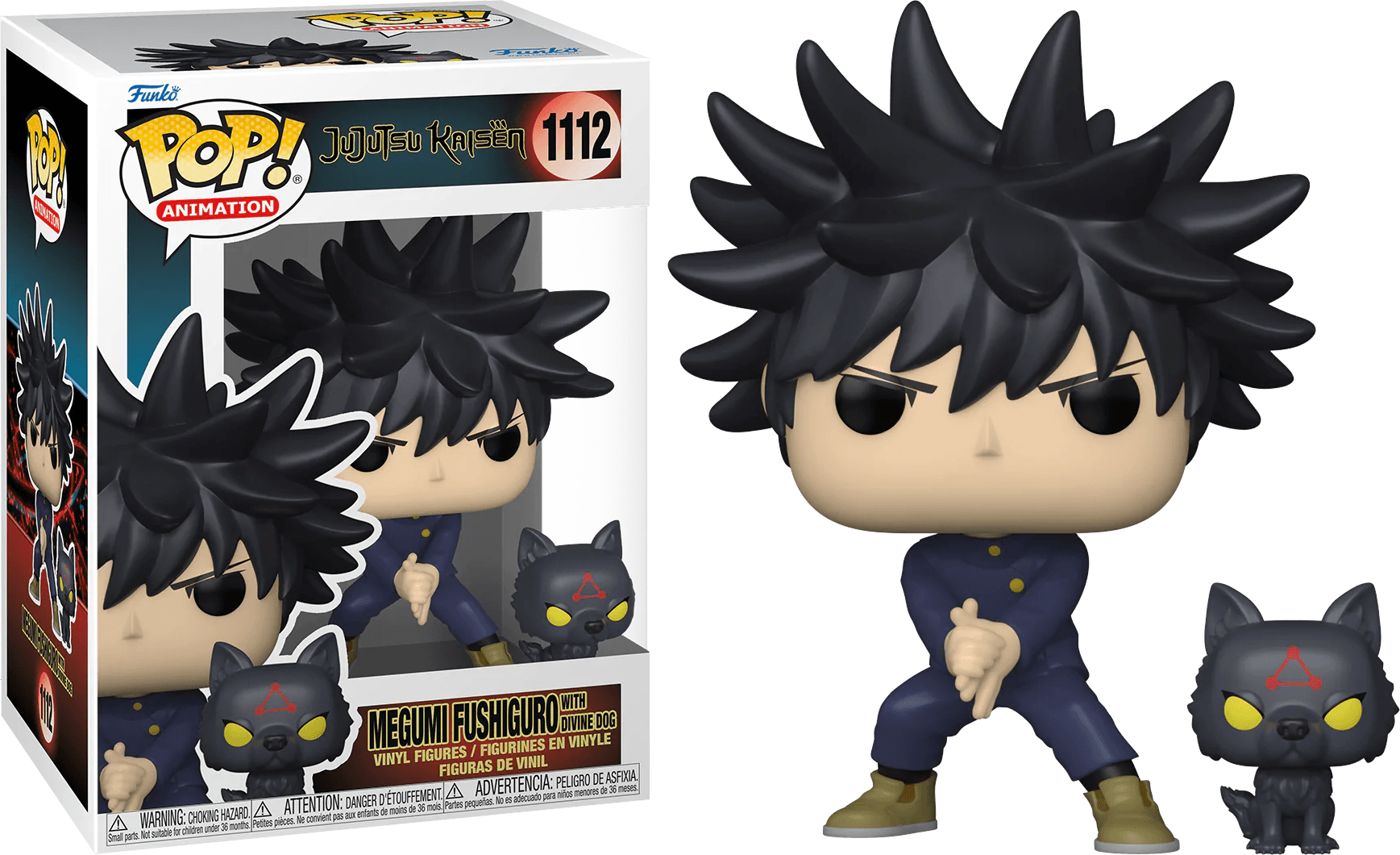 FUN61360 Jujutsu Kaisen - Megumi Fushiguro with Divine Dog Pop! Vinyl - Funko - Titan Pop Culture