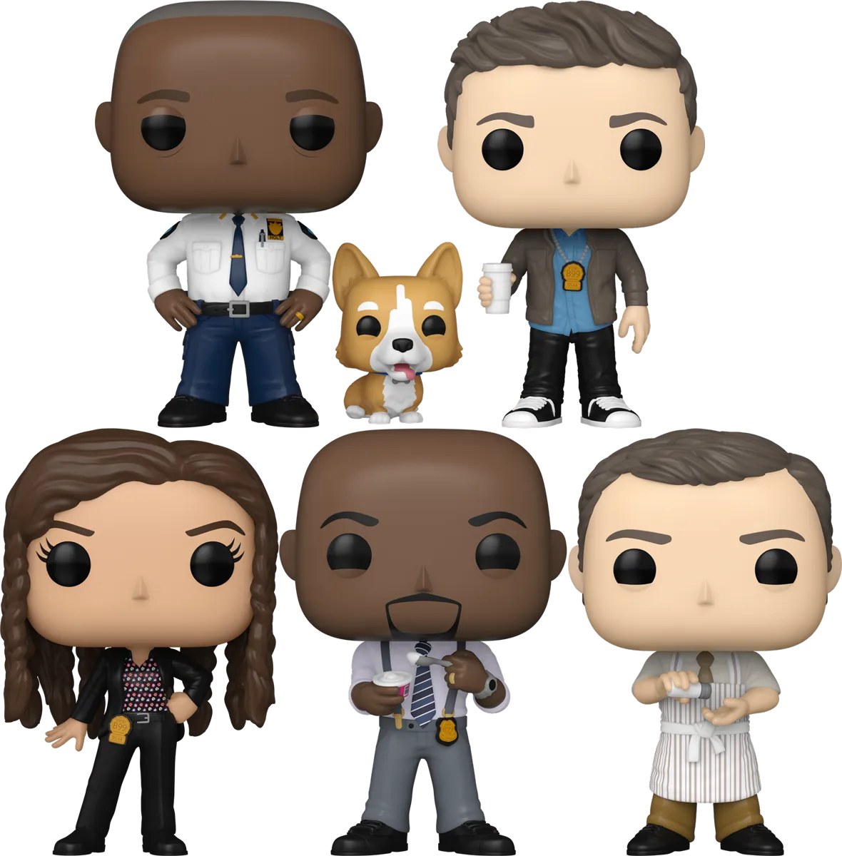 FUN61397 + FUN61398 + FUN61399 + FUN61400 + FUN61401 Brooklyn Nine-Nine - Cool, Cool, Cool, Pop! Vinyl Bundle (Set of 5) - Funko - Titan Pop Culture