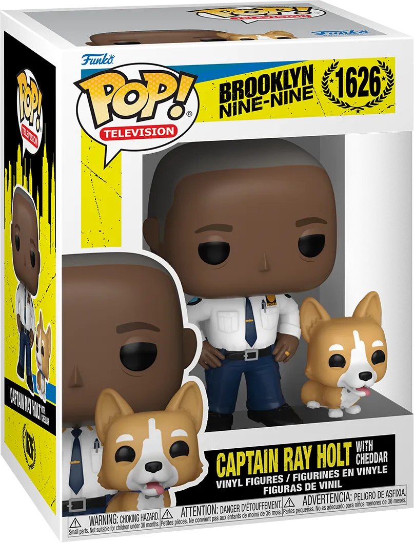 FUN61401 Brooklyn Nine-Nine - Captain Ray Holt with Cheddar Pop! Vinyl - Funko - Titan Pop Culture