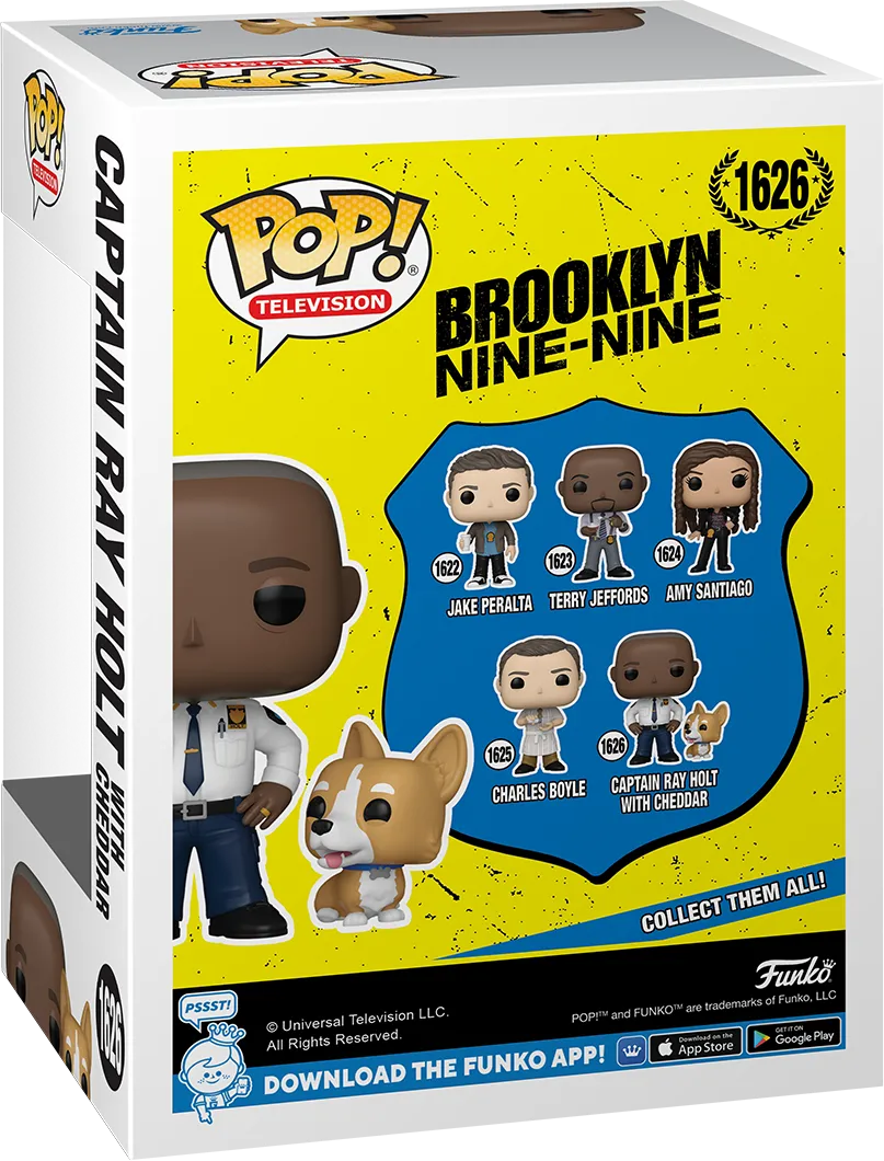 FUN61401 Brooklyn Nine-Nine - Captain Ray Holt with Cheddar Pop! Vinyl - Funko - Titan Pop Culture