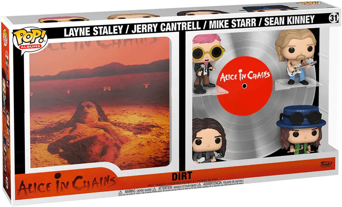 FUN61440 Alice in Chains - Dirt Pop! Album Deluxe 4-Pack - Funko - Titan Pop Culture