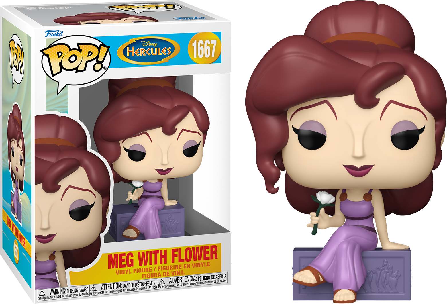 Hercules (1997) - Megara with Flower Pop! Vinyl