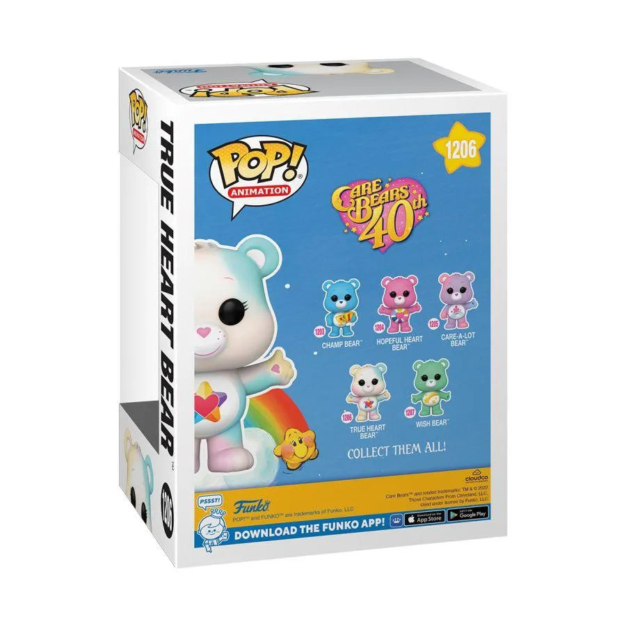 FUN61558 Care Bears 40th Anniversary - True Heart Bear (with chase) Pop! Vinyl - Funko TBA - Titan Pop Culture