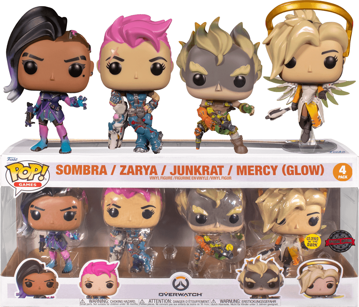 FUN61798 Overwatch - US Exclusive Pop! Vinyl 4-Pack [RS] - Funko - Titan Pop Culture