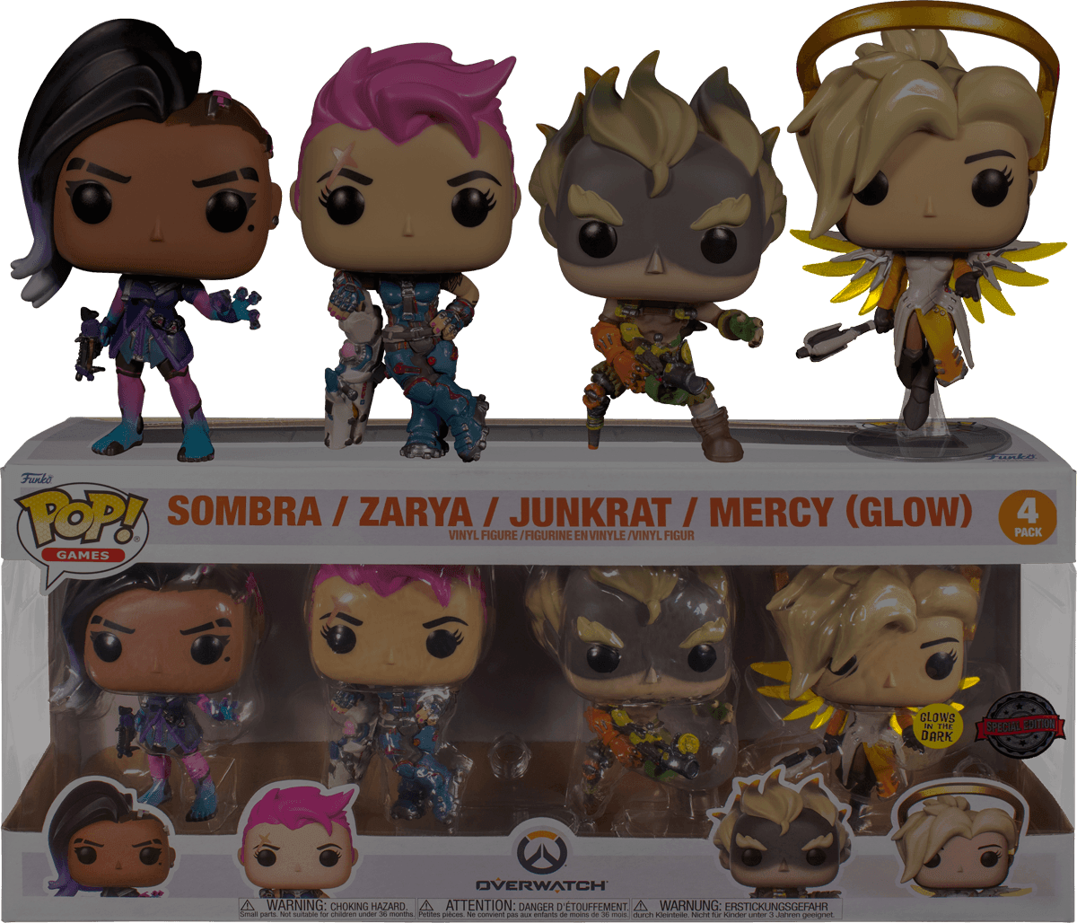 FUN61798 Overwatch - US Exclusive Pop! Vinyl 4-Pack [RS] - Funko - Titan Pop Culture