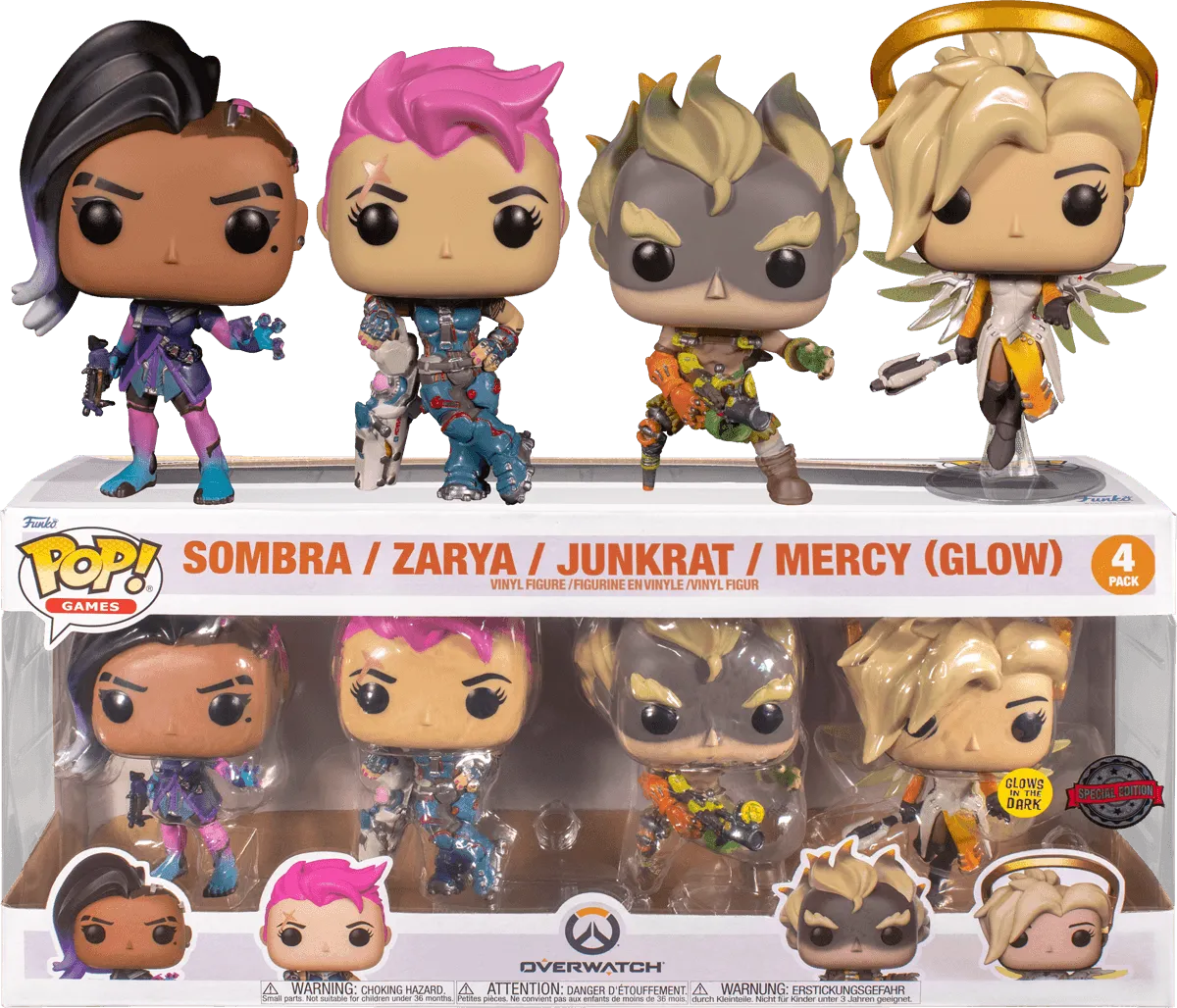 FUN61798 Overwatch - US Exclusive Pop! Vinyl 4-Pack [RS] - Funko - Titan Pop Culture