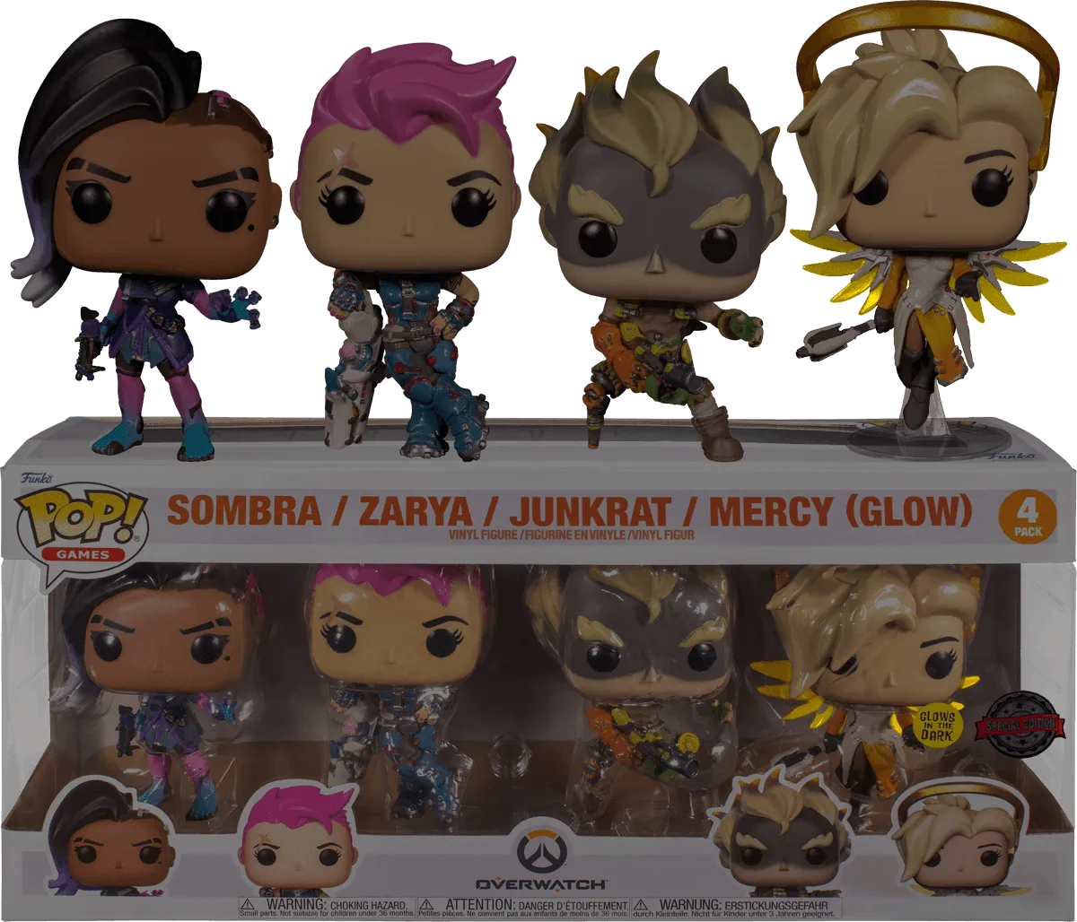 FUN61798 Overwatch - US Exclusive Pop! Vinyl 4-Pack [RS] - Funko - Titan Pop Culture