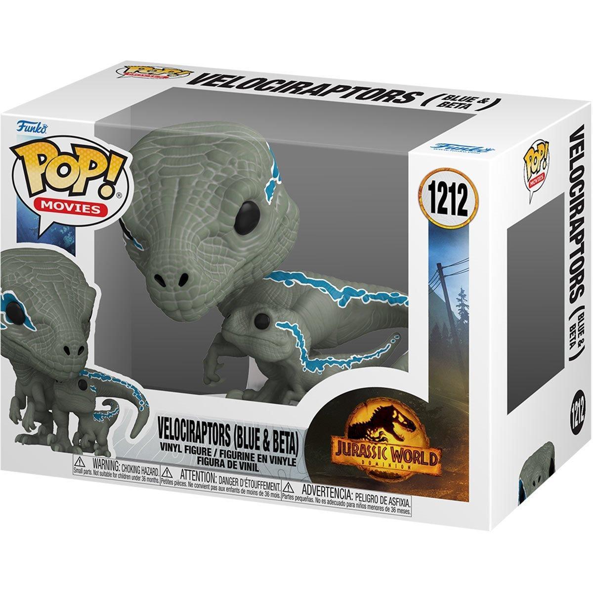 FUN62223 Jurassic World 3: Dominion - Velociraptors (Blue & Beta) Pop! Vinyl - Funko TBA - Titan Pop Culture