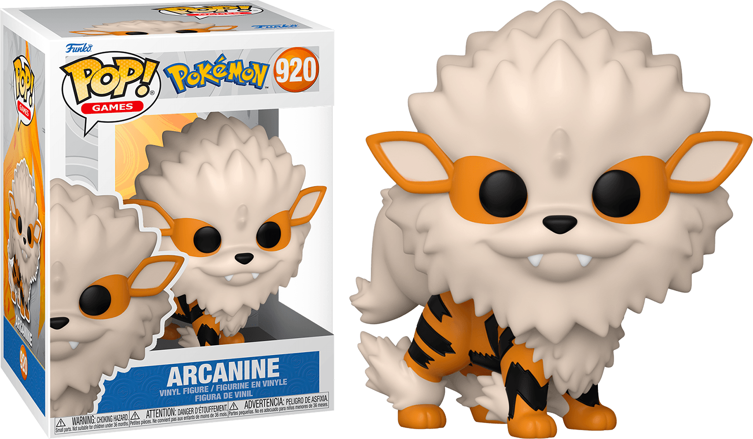 FUN62272 Pokemon - Arcanine Pop! Vinyl [RS] - Funko - Titan Pop Culture