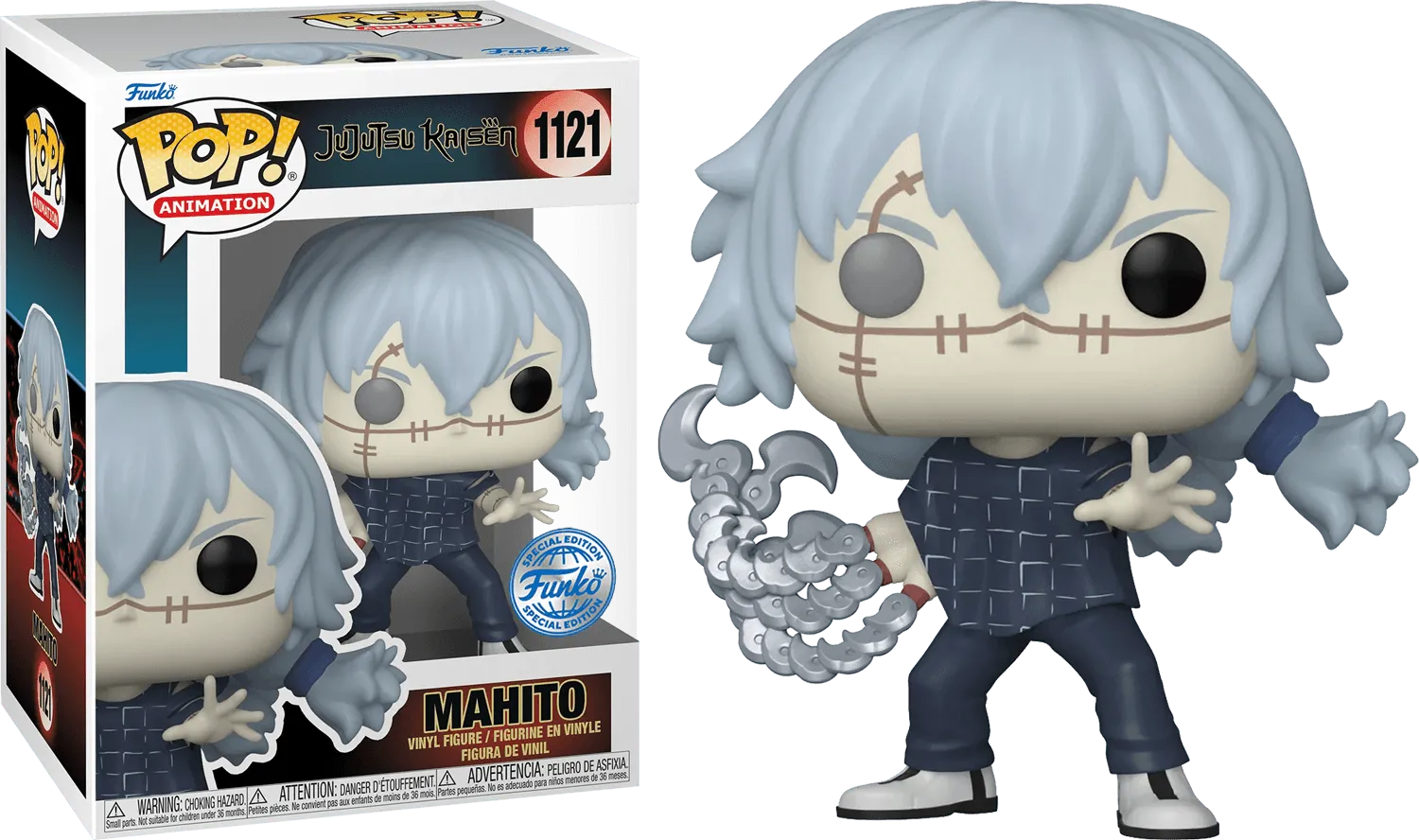 FUN62336 Jujutsu Kaisen - Mahito (New Arms) US Exclusive Pop! Vinyl [RS] - Funko - Titan Pop Culture