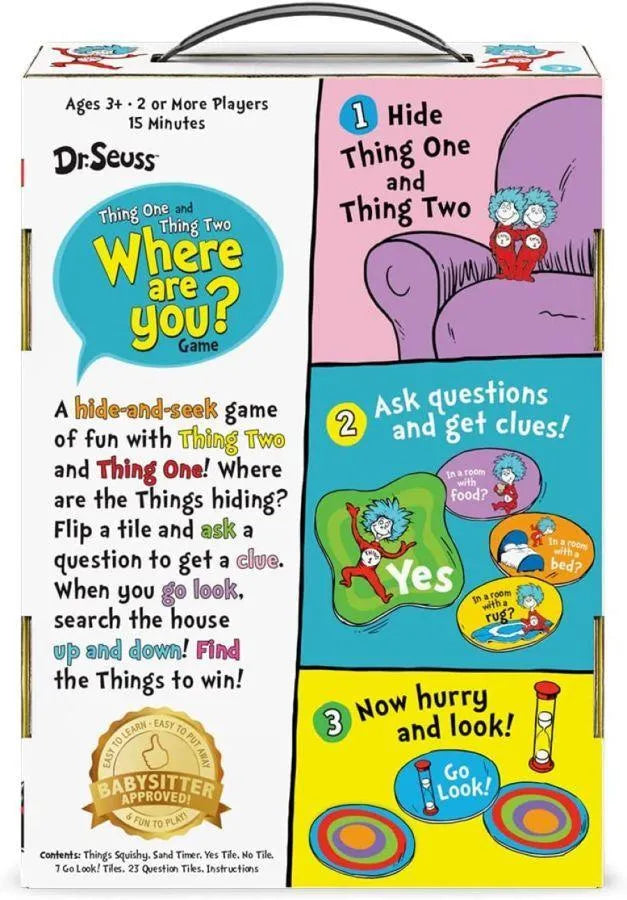 FUN62346 Dr Seuss - Thing One and Thing Two Where Are You? Game - Funko - Titan Pop Culture
