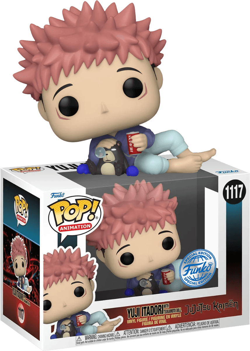 FUN62348 Jujutsu Kaisen - Itadori with Tsukamoto Doll US Exclusive Pop! Vinyl [RS] - Funko - Titan Pop Culture