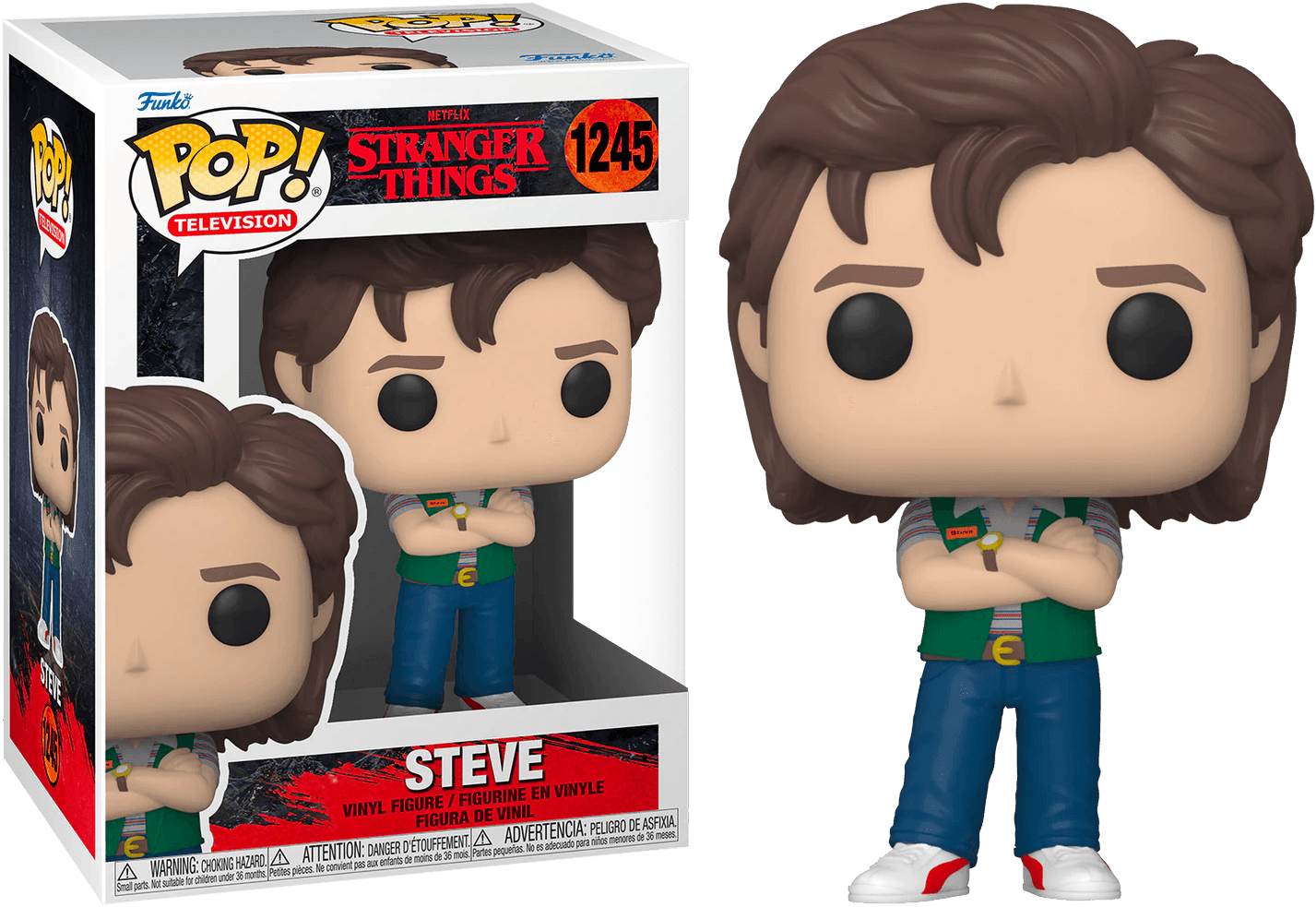 FUN62398 Stranger Things - Steve Season 4 Pop! Vinyl - Funko - Titan Pop Culture