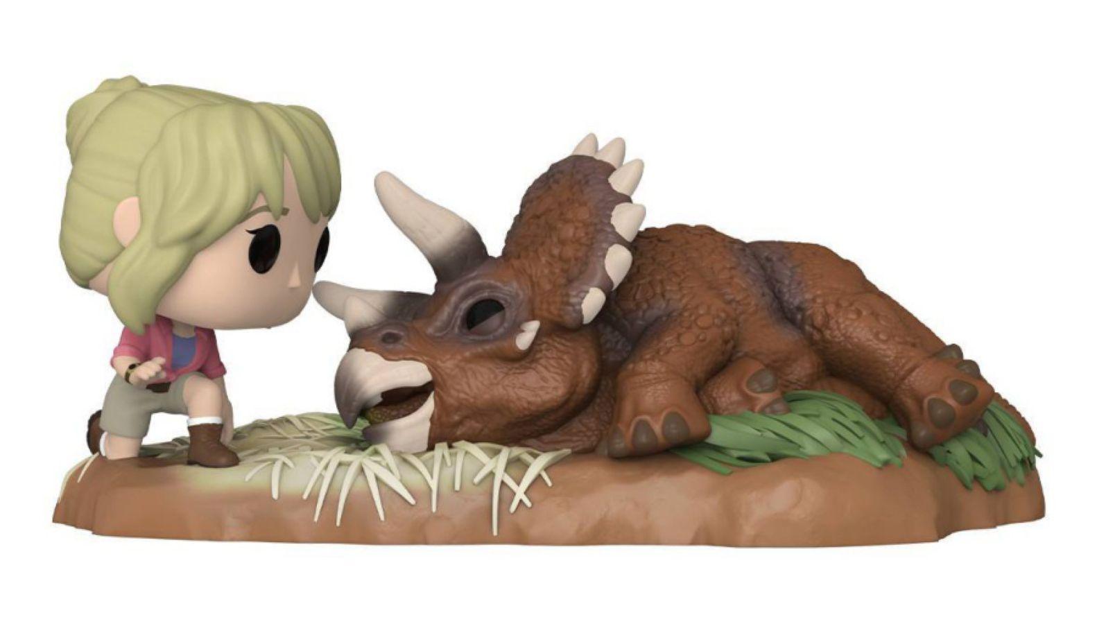 FUN62473 Jurassic Park - Dr. Sattler with Triceratops US Exclusive Pop! Moment [RS] - Funko - Titan Pop Culture