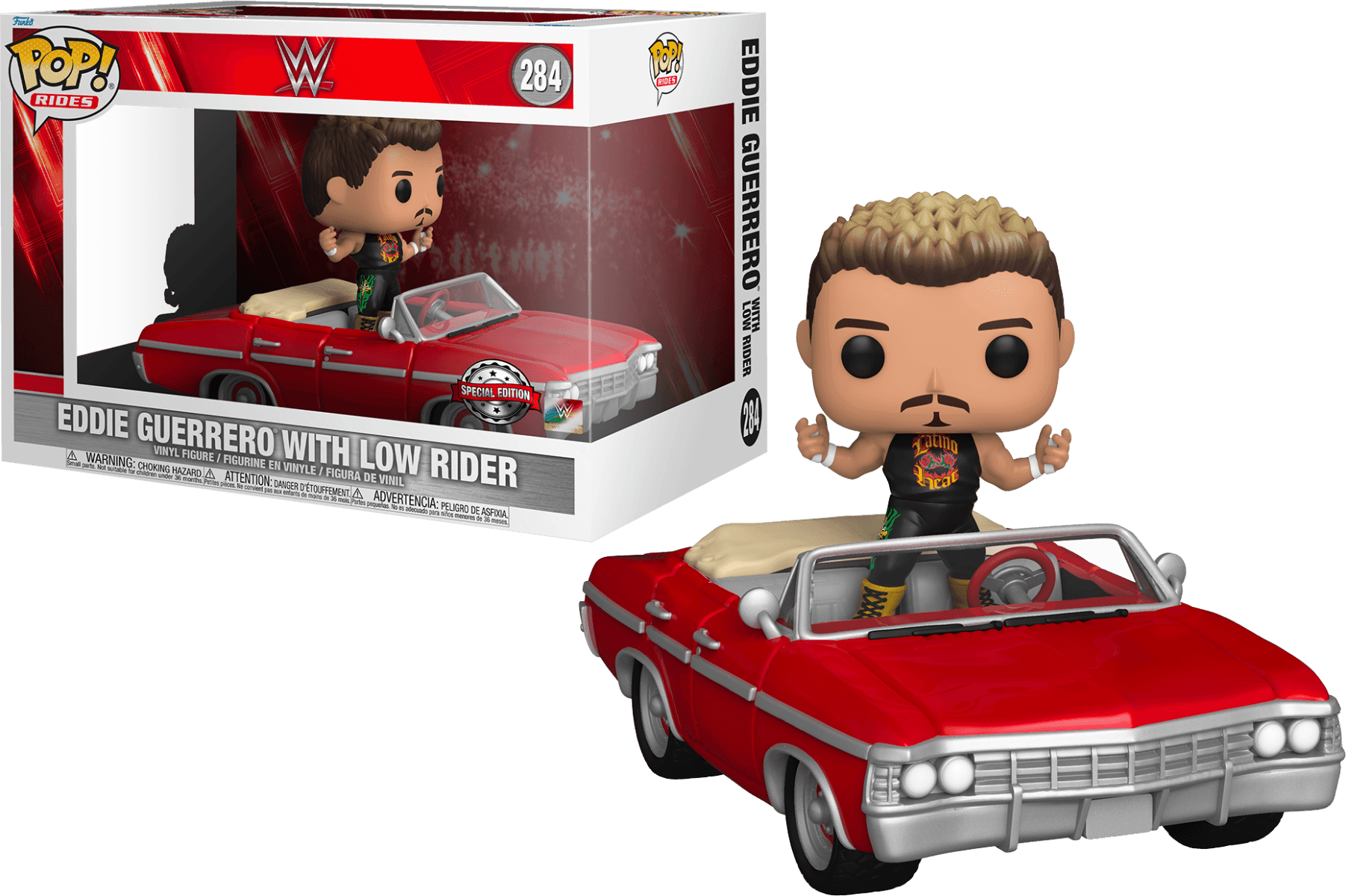 FUN62545 WWE - Eddie Guerrero Low Rider US Exclusive Pop! Ride [RS] - Funko - Titan Pop Culture