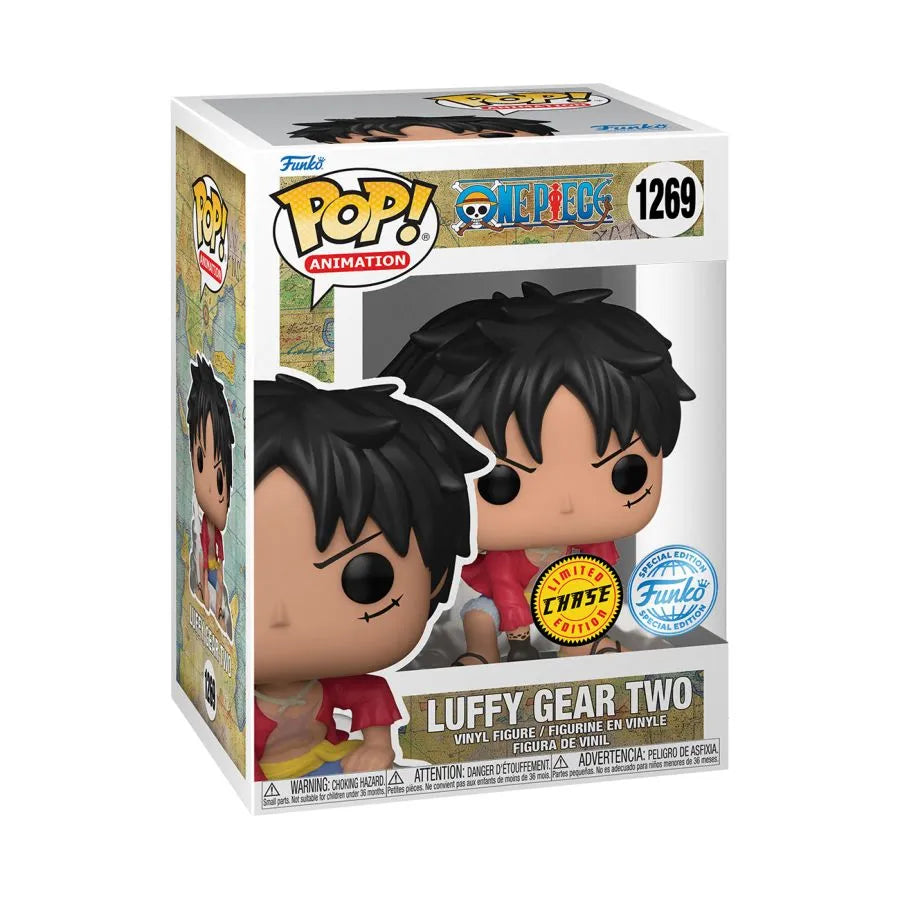 FUN62646 One Piece - Luffy Gear Two US Exclusive (with chase) Pop! Vinyl [RS] - Funko - Titan Pop Culture