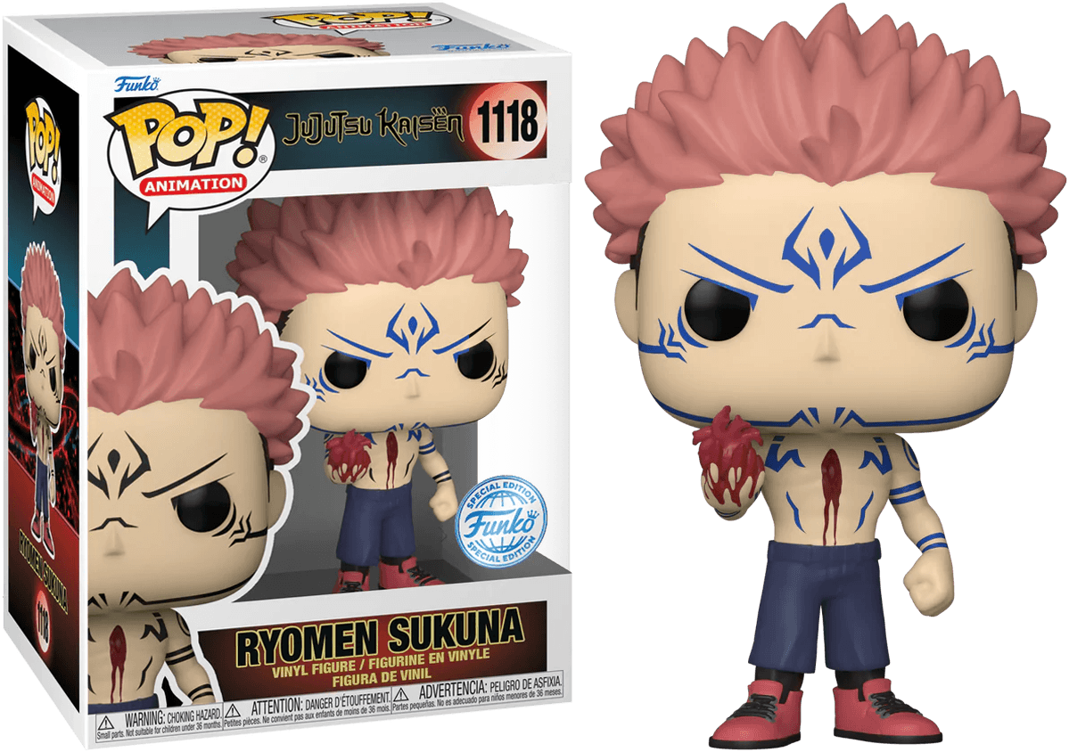 FUN62648 Jujutsu Kaisen - Ryomen Sukuna US Exclusive Pop! Vinyl - Less Than Perfect - Funko - Titan Pop Culture