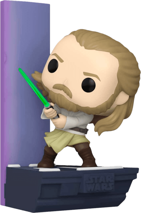 FUN63196 Star Wars - Duel of the Fates: Qui-Gon Jin US Exclusive Pop! Deluxe [RS] - Funko - Titan Pop Culture